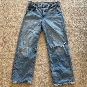Old navy sky high wide leg jean